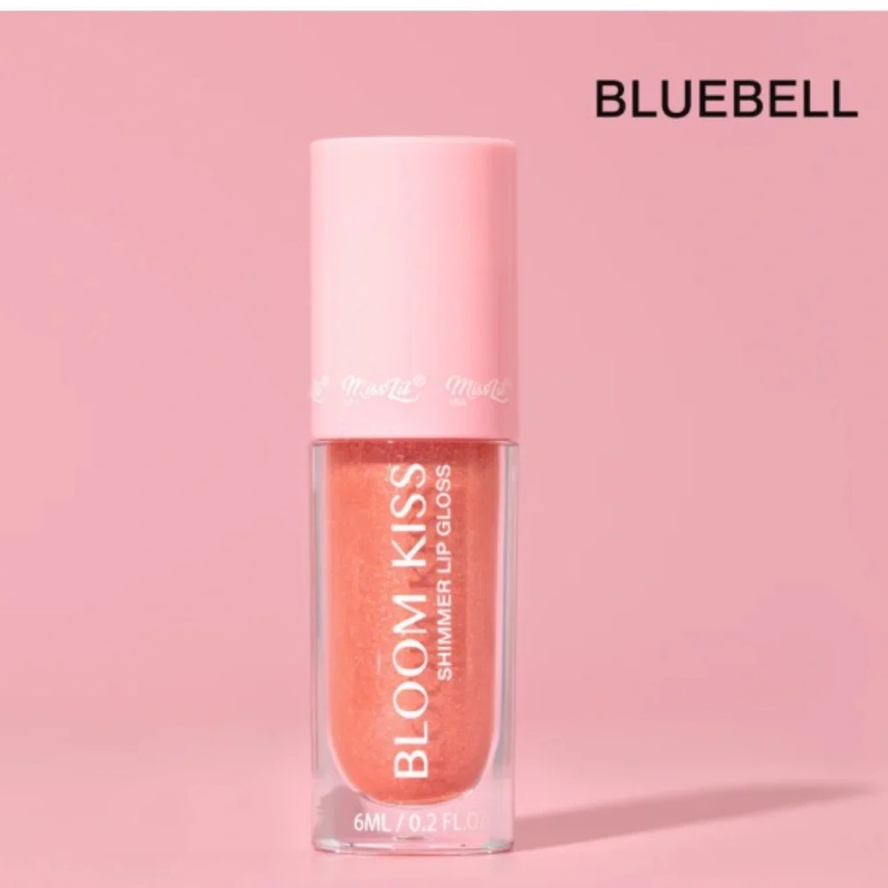 💎 Miss Lil USA BLOOM KISS SHIMMER LIP GLOSS in Shade BLUEBELL New In Box